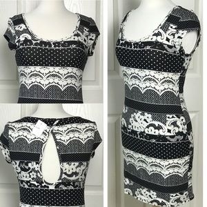 Multi Design Body Con Dress